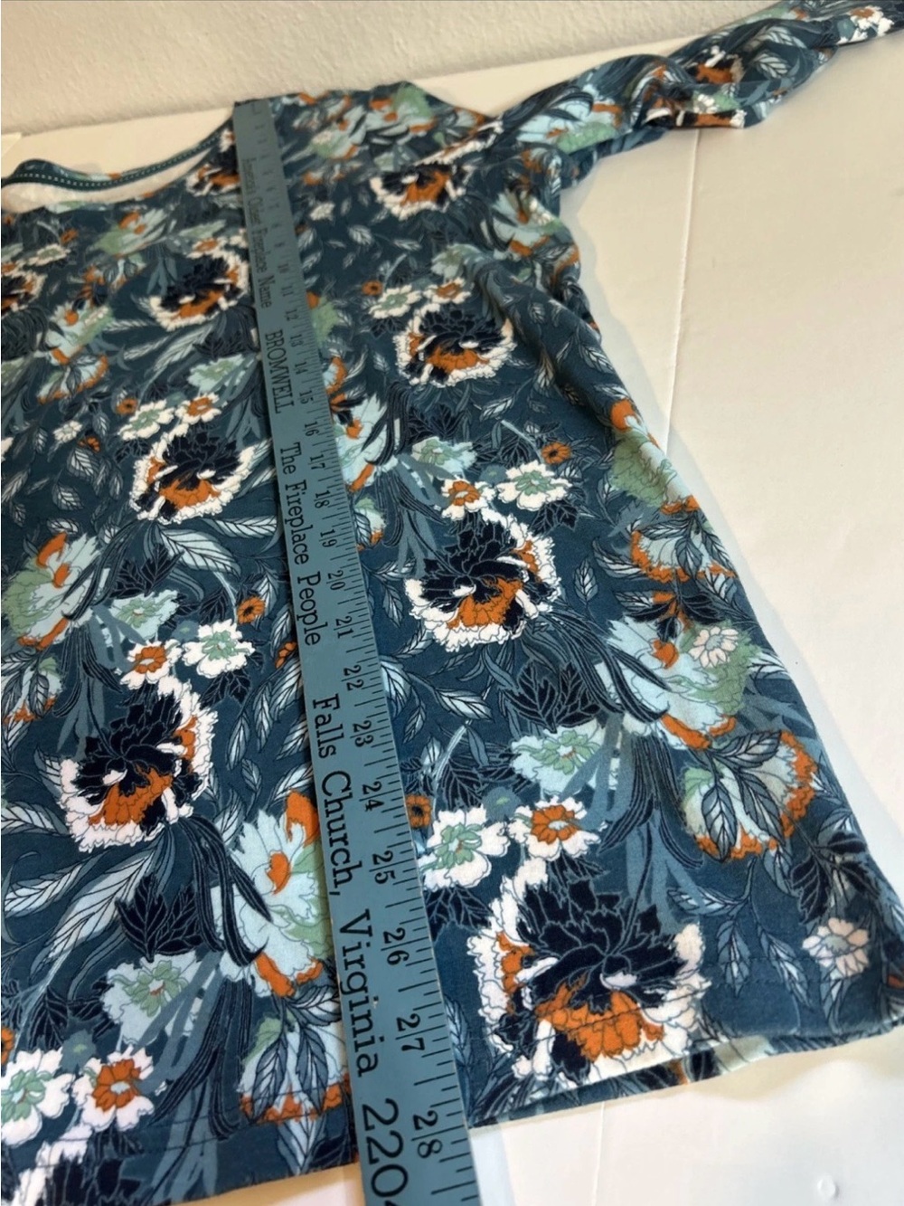 Laura Scott 3/4 Sleeve Floral Print Top Size 2X - Picture 7 of 7